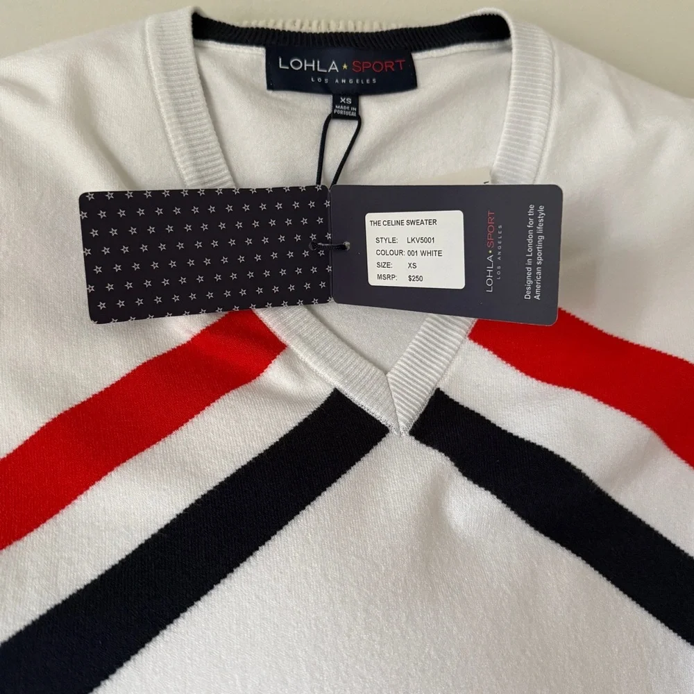 The Celine V-Neck Sweater Lohla Spoers NWT - Picture 5 of 10